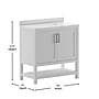 Flash Furniture Vega Bathroom Vanity with Sink and Storage, 36" White (FSVEGA36WH)~#|#~sp214833834_sc7