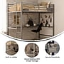 Flash Furniture Jake Loft Bed Frame with Desk, Twin (TLNYH0226TGRY)~#|#~sp214835009_sc7