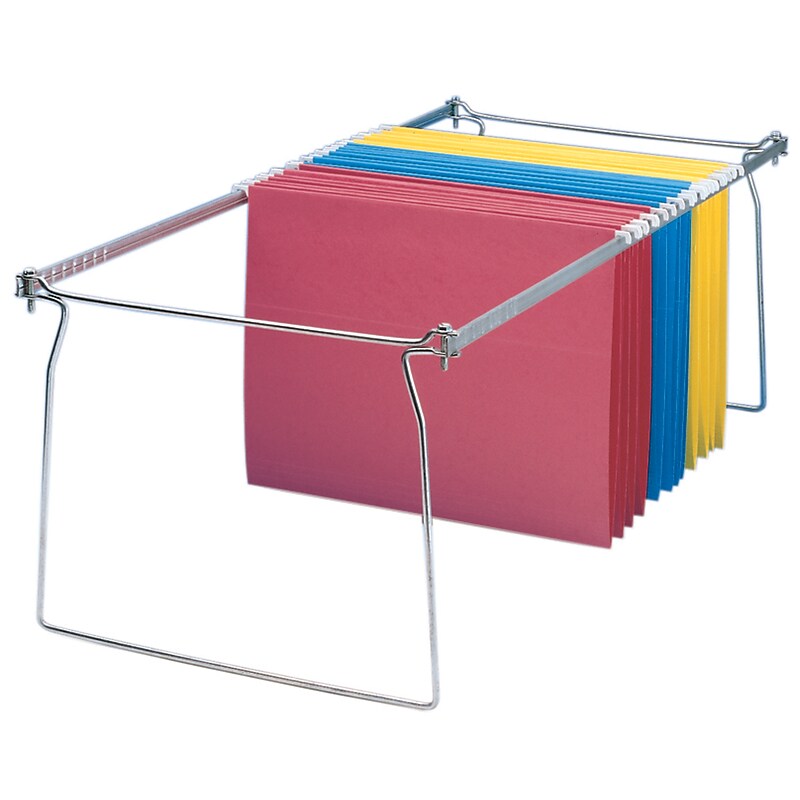 Charles Leonard Hanging File Frame, Letter Size, Assorted Colors, 3/Bundle (CHL950EA-3) image 1