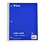 C-Line 1-Subject Notebooks, 8" x 10.5", Wide Ruled, 70 Sheets, Blue, 12/Bundle (CLI22038-12)~#|#~sp214912500_sc7