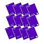 C-Line 1-Subject Notebooks, 8" x 10.5", Wide Ruled, 70 Sheets, Purple, 12/Bundle (CLI22039-12)~#|#~sp214912501_sc7