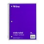 C-Line 1-Subject Notebooks, 8" x 10.5", Wide Ruled, 70 Sheets, Purple, 12/Bundle (CLI22039-12)~#|#~sp214912502_sc7