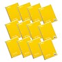 C-Line 1-Subject Notebooks, 8" x 10.5", Wide Ruled, 70 Sheets, Yellow, 12/Bundle (CLI22040-12)~#|#~sp214912503_sc7