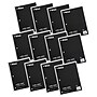 C-Line 1-Subject Notebooks, 8" x 10.5", Wide Ruled, 70 Sheets, Black, 12/Bundle (CLI22041-12)~#|#~sp214912505_sc7