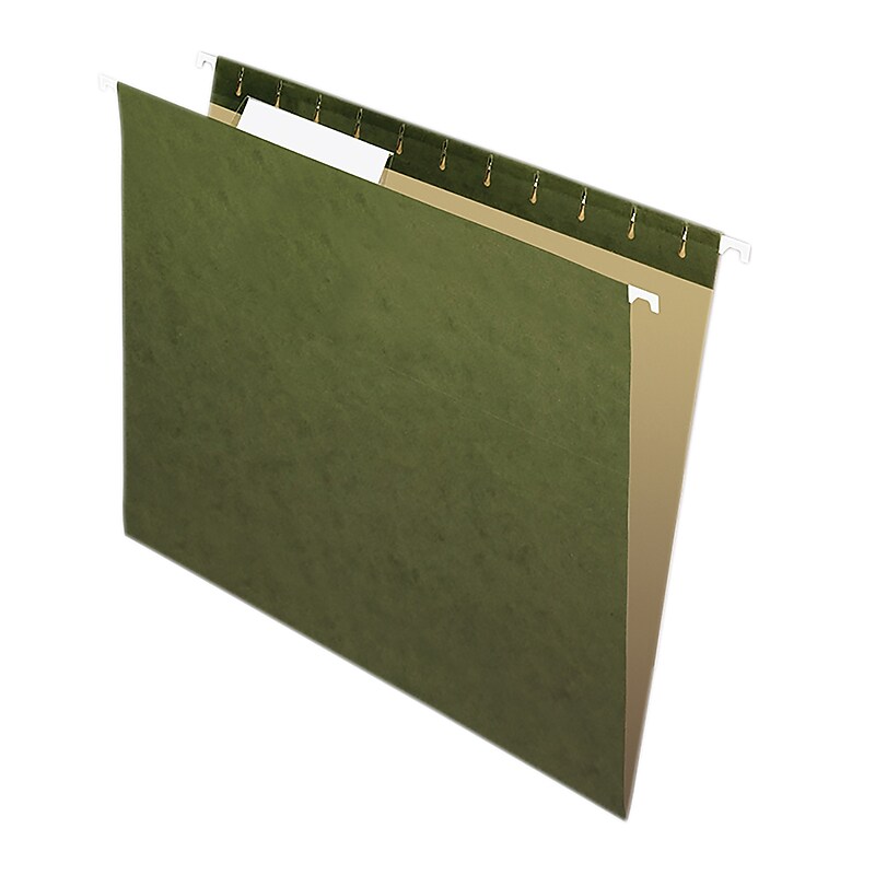 Pendaflex Hanging File Folder, Letter Size, Green, 25/Box (ESS81601) image 1