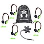 HamiltonBuhl Galaxy Econo-Line of Sack-O-Phones: 5 Green Headphones, Starfish Jackbox, and Carry Bag (HECGJB5HA2GRN)~#|#~sp215022696_sc7