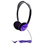 HamiltonBuhl Personal On-Ear Stereo Headphone, Purple, 3/Pack (HECHA2PPL-3)~#|#~sp215022717_sc7