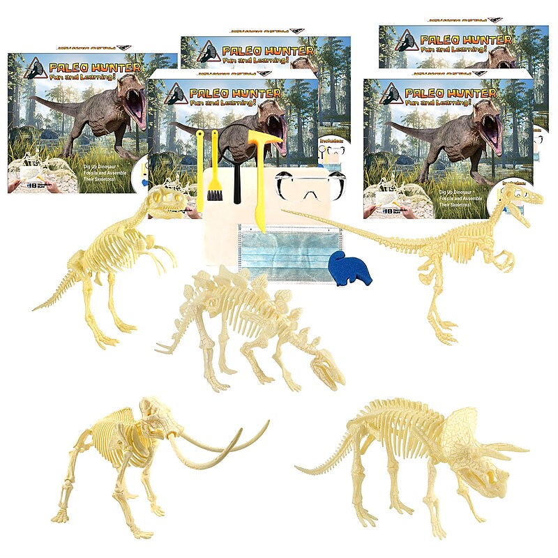Hamilton Buhl Paleo Hunter All Five Dinosaurs Dig Kit (HECPHKIT5) image 1