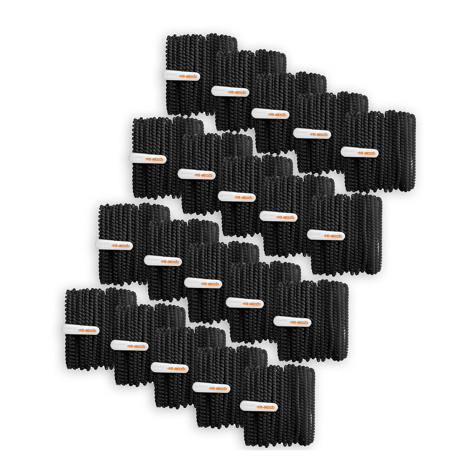 HamiltonBuhl Skooob Tangle Free Earbud Covers, Jet Black, 20/Pack (HECSKBBLK-20) Sansujyuku sansujyuku.com