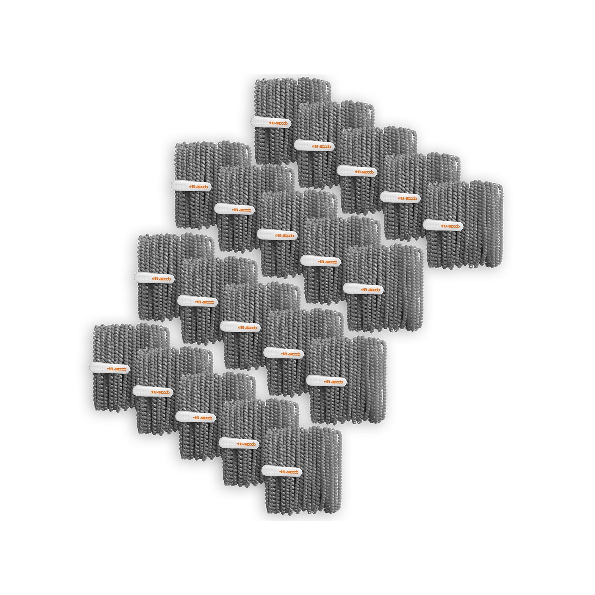 HamiltonBuhl Skooob Tangle Free Earbud Covers, Anthracite Gray, 20/Pack (HECSKBGRY-20) Sansujyuku sansujyuku.com