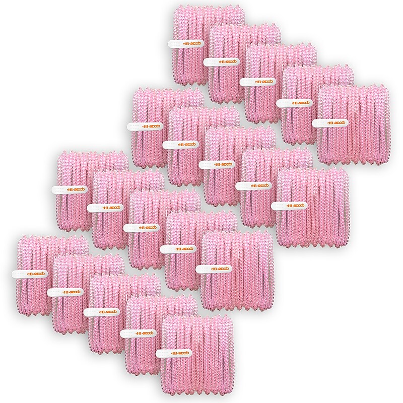 HamiltonBuhl Skooob Tangle Free Earbud Covers, Translucent Pink, 20/Pack (HECSKBPNKT-20) image 1