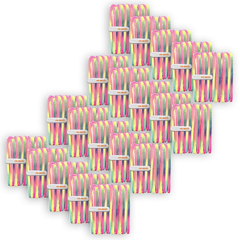 HamiltonBuhl Skooob Tangle Free Earbud Covers, Rainbow, 20/Pack (HECSKBRBW-20) image 1
