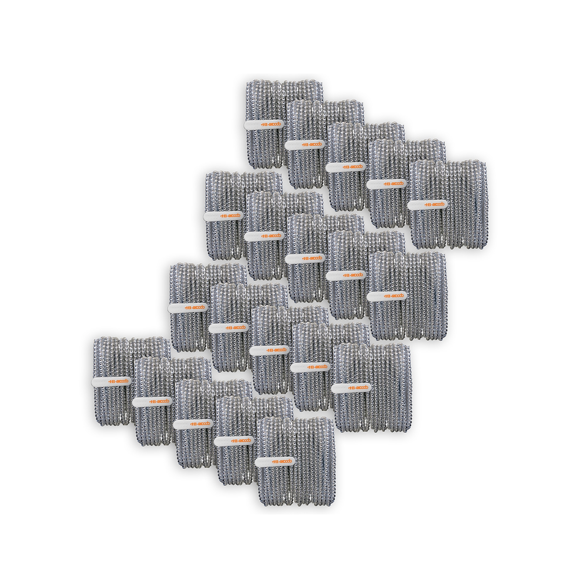 HamiltonBuhl Skooob Tangle Free Earbud Covers, Rich Silver, 20/Pack (HECSKBSLV-20) Sansujyuku sansujyuku.com