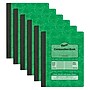 Pacon Dual Ruled 1-Subject Composition Notebooks, 9.75" x 7.5", Grid & Wide Ruled, 100 Sheets, Green, 6/Bundle (PACMMK37162-6)~#|#~sp215038781_sc7