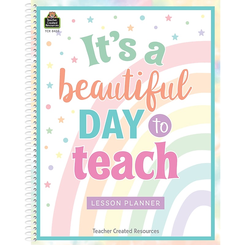 Teacher Created Resources Pastel Pop Lesson Planner, 8.5" x 11", 160 Pages (TCR8436) image 1