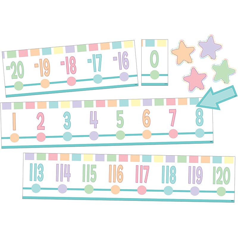 Teacher Created Resources Pastel Pop Numbers, Multicolored, 23/Set (TCR8446) image 1