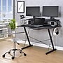 Techni Sport Carbon Computer Gaming Desk with Shelving, Black (RTA-TS200-BK)~#|#~sp21518951_sc7