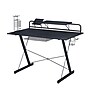 Techni Sport Carbon Computer Gaming Desk with Shelving, Black (RTA-TS200-BK)~#|#~sp21518954_sc7