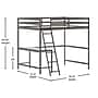 Flash Furniture Riley Loft Bed Frame with Desk, Full (MHLBD5LGYF)~#|#~sp215337861_sc7