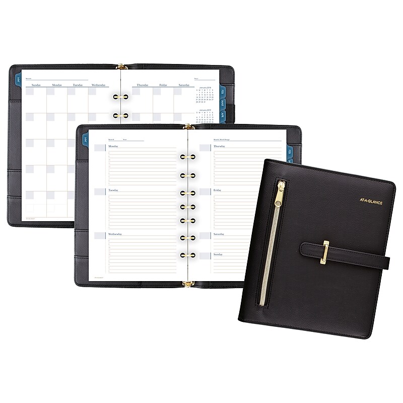 Undated AT-A-GLANCE 5.5" x 8.5" Planner, Fashion Starter Set, Assorted Colors (DR1118-040) image 1