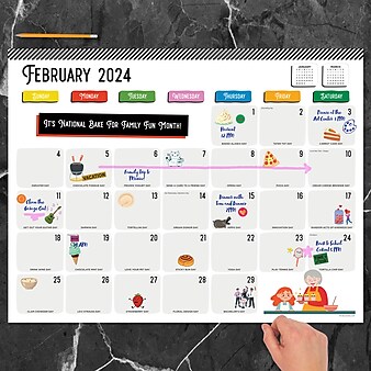 2024 TF Publishing 17" x 22" Every Day's A Holiday Large Desk Pad Monthly Blotter Calendar (24-8200)