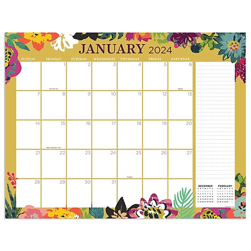 2024-tf-publishing-17-x-22-floral-large-desk-pad-monthly-blotter-calendar-24-8202-staples