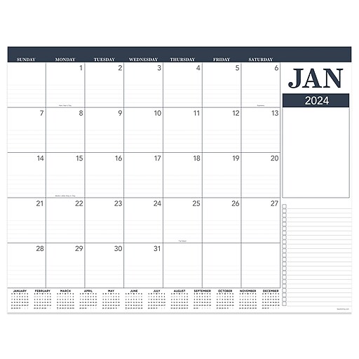 2024 TF Publishing 17" x 22" Professional Large Desk Pad Monthly