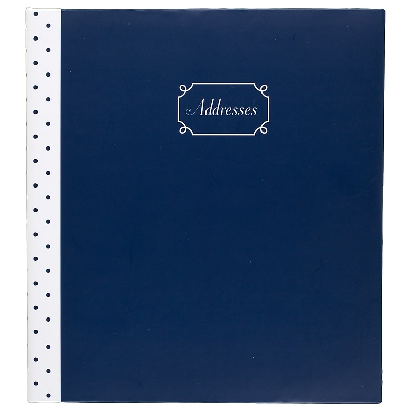 Mead Fashion Hardsided 5.5" x 6.25" Phone/Address Book, Assorted Colors (TL771-10) image 1