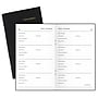 Undated AT-A-GLANCE 3.5" x 6" Faux Leather Web Address Book/Password Keeper, Black (8050005)~#|#~sp21543766_sc7