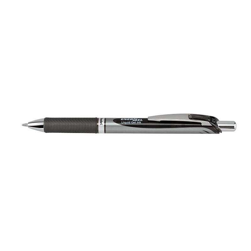 Pentel EnerGel RTX Gel Pens, Bold Point, Black Ink, Dozen (BL80-A) image 1