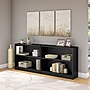 Bush Furniture Universal 30"H 2-Shelf Bookcase, Classic Black, Set of 2 (UB001BL)~#|#~sp21568725_sc7