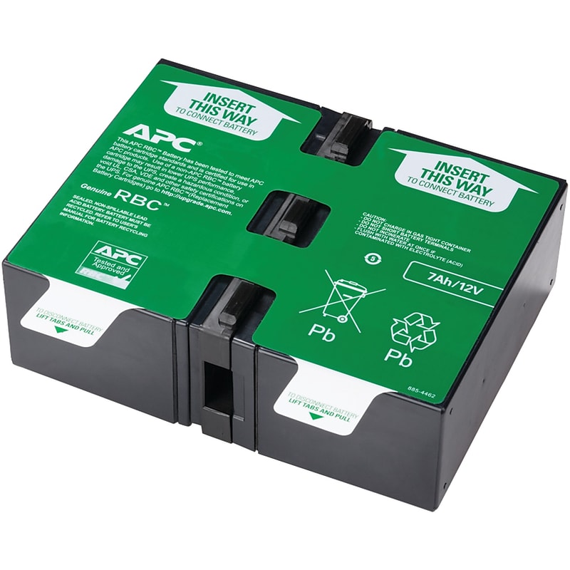 APC Cartridge #123 UPS Replacement Battery, Black/Green  (APCRBC123) image 1