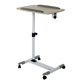 Mount-It! Rolling Laptop Tray, Height Adjustable Bedside Cart with Caster Wheels (MI-7946)