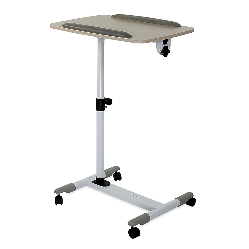 Mount-It! Rolling Laptop Tray, Height Adjustable Bedside Cart with Caster Wheels (MI-7946) image 1