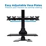 Mount-It! 28"W Electric Adjustable Standing Desk Converter with Dual Monitor Mount, Black (MI-7952)~#|#~sp21608026_sc7