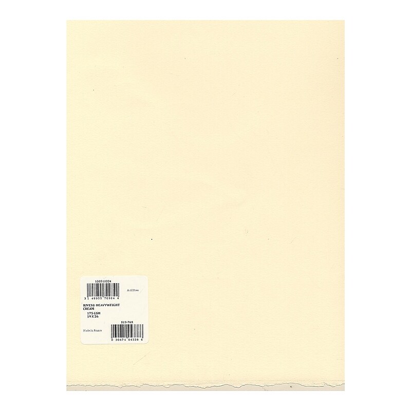 Arches Rives Heavyweight Paper buff 19 in. x 26 in. [Pack of 10](PK10-1795139) image 1