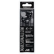 JVC HAFX38B Marshmallow Inner-Ear Headphones (Black)