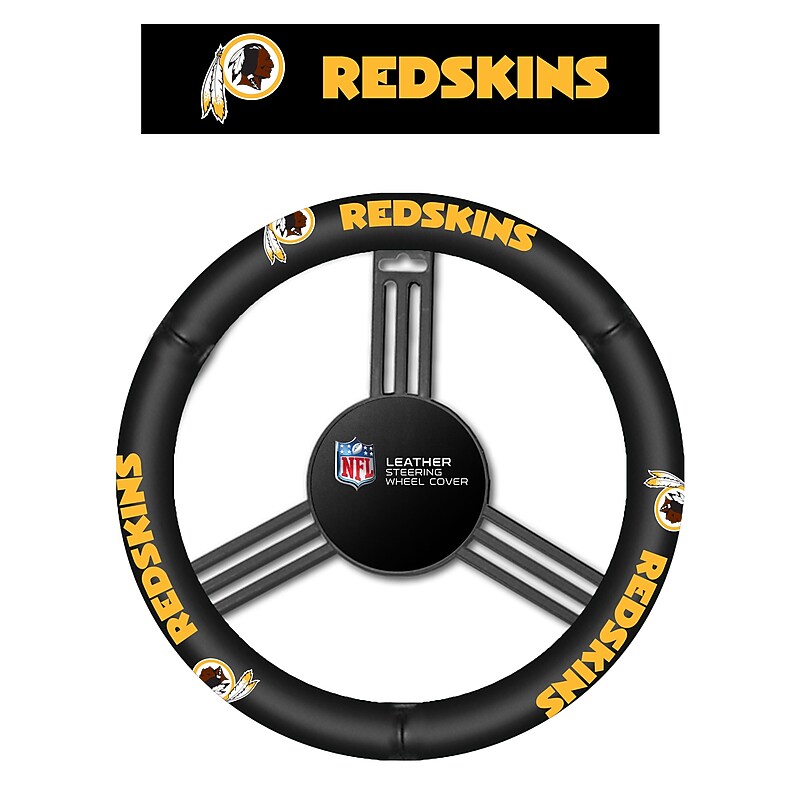 NFL Washington Redskins Leather Steering Wheel Cover (023245981071) image 1
