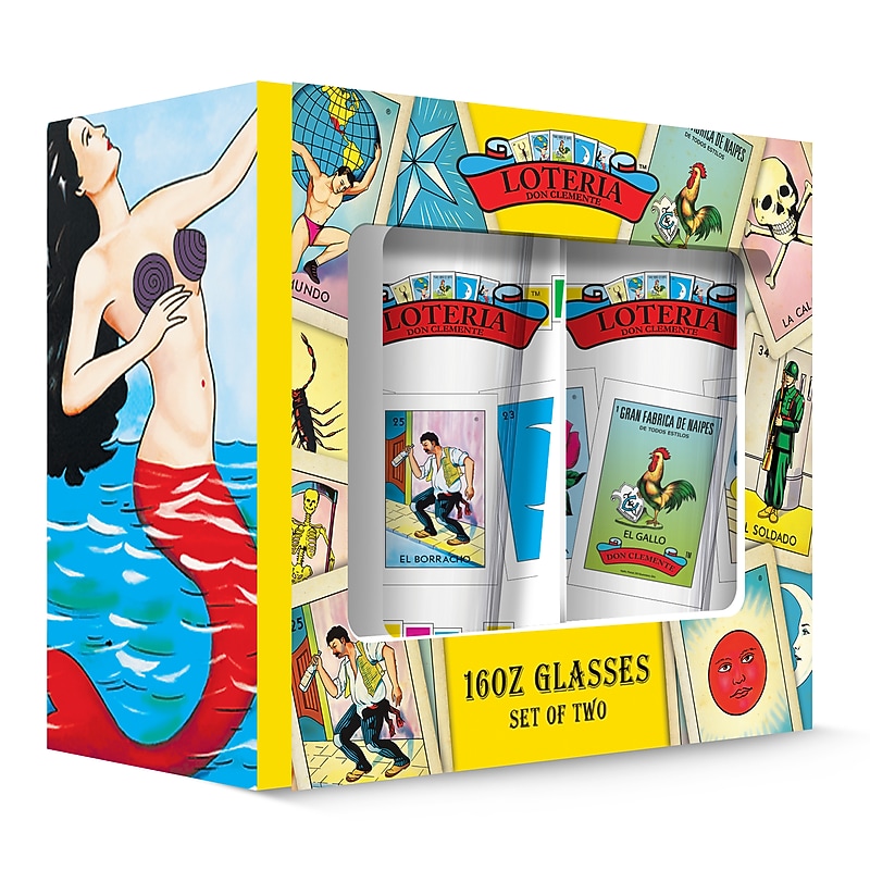 Loteria Pub Glass - Cards, 2 Pack (190443002270) image 1