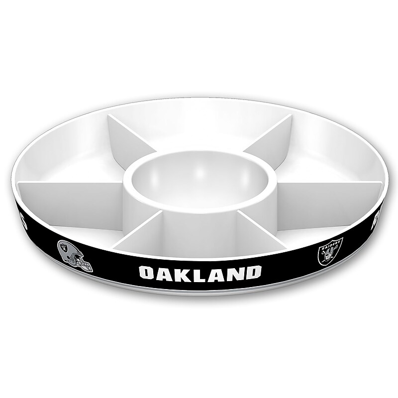 Fremont Die NFL Oakland Raiders Party Platter 14.5" Round (023245971041) image 1