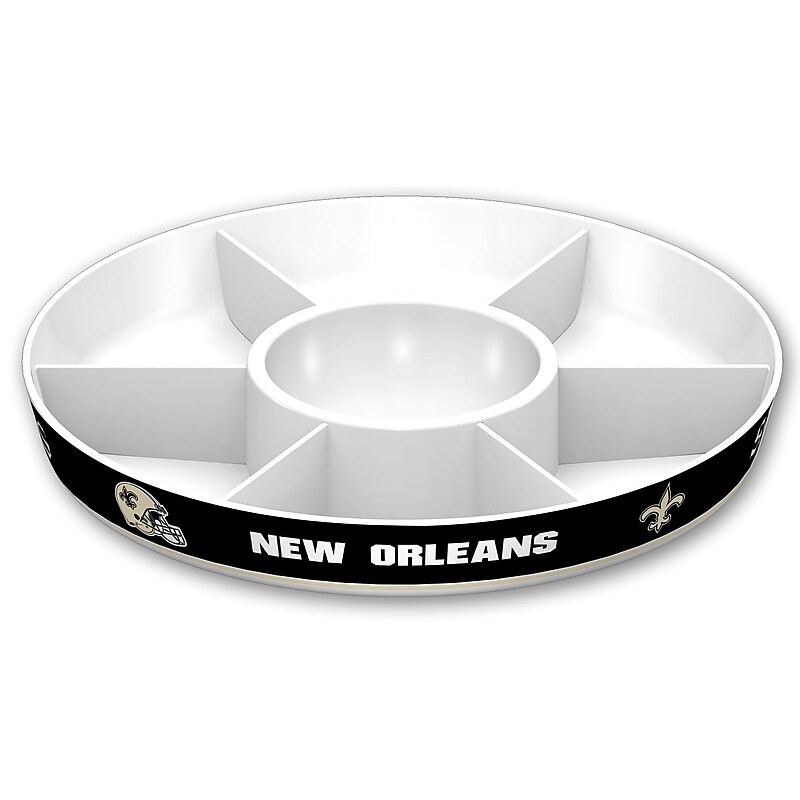 Fremont Die NFL New Orleans Saints Party Platter 14.5" Round (023245971263) image 1