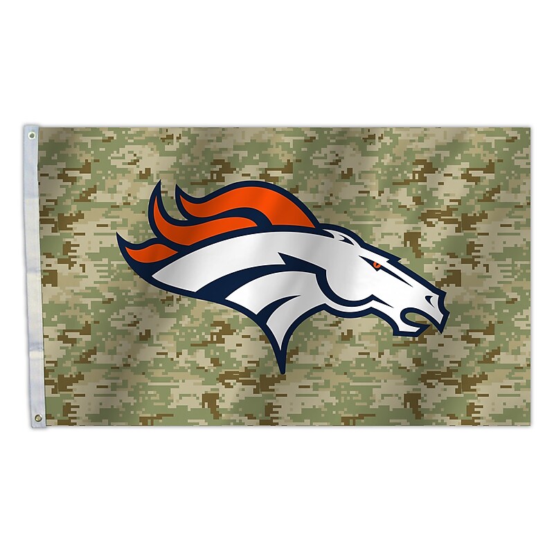 NFL Denver Broncos Camo 3X5 Flag (023245950329) image 1