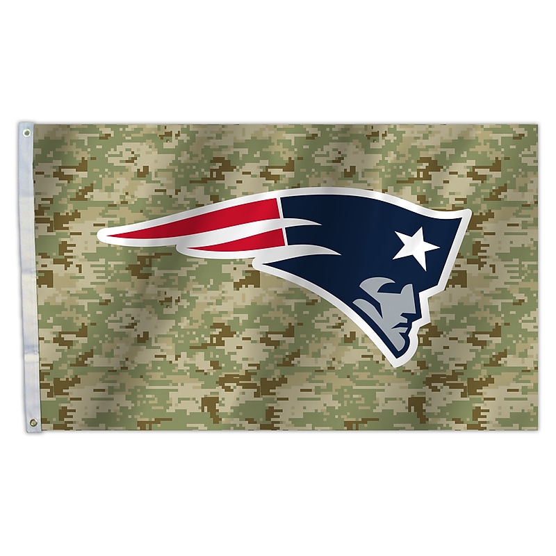 NFL New England Patriots Camo 3X5 Flag (023245950114) image 1