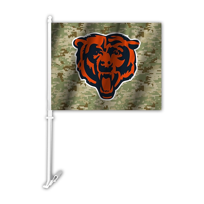 NFL Chicago Bears Camo Car Flag (023245991018) image 1
