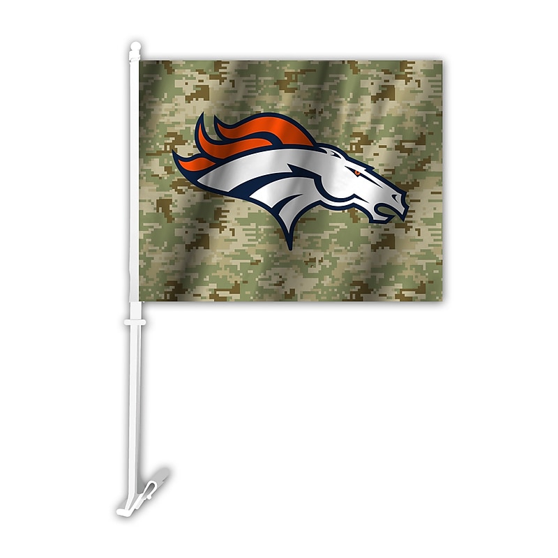 NFL Denver Broncos Camo Car Flag (023245991322) image 1