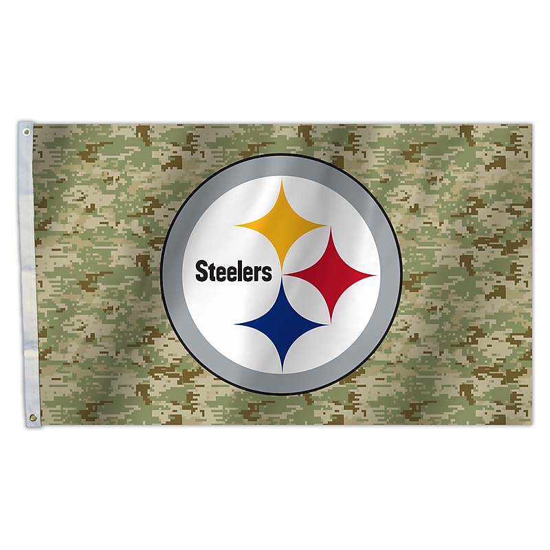 NFL Pittsburgh Steelers Camo 3X5 Flag (023245950138) image 1