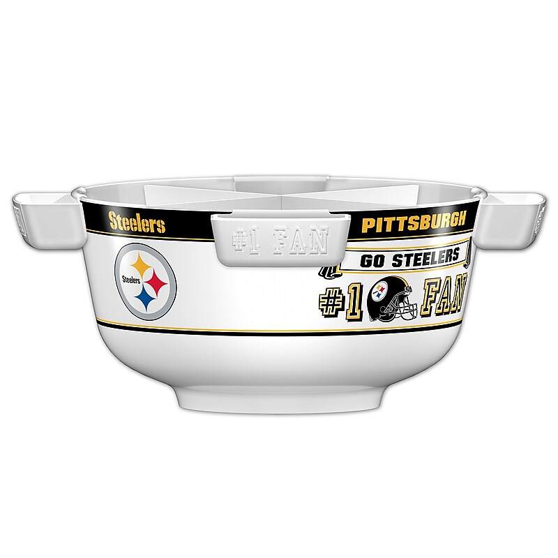 Fremont Die NFL Pittsburgh Steelers Party Bowl Set 14.5" Round (617258032464) image 1