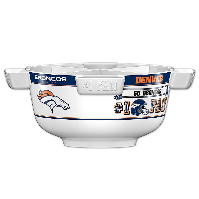 Fremont Die NFL Denver Broncos Party Bowl Set 14.5" Round (617258032549) image 1