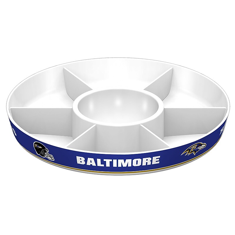 Fremont Die NFL Baltimore Ravens Party Platter 14.5" Round (023245971317) image 1