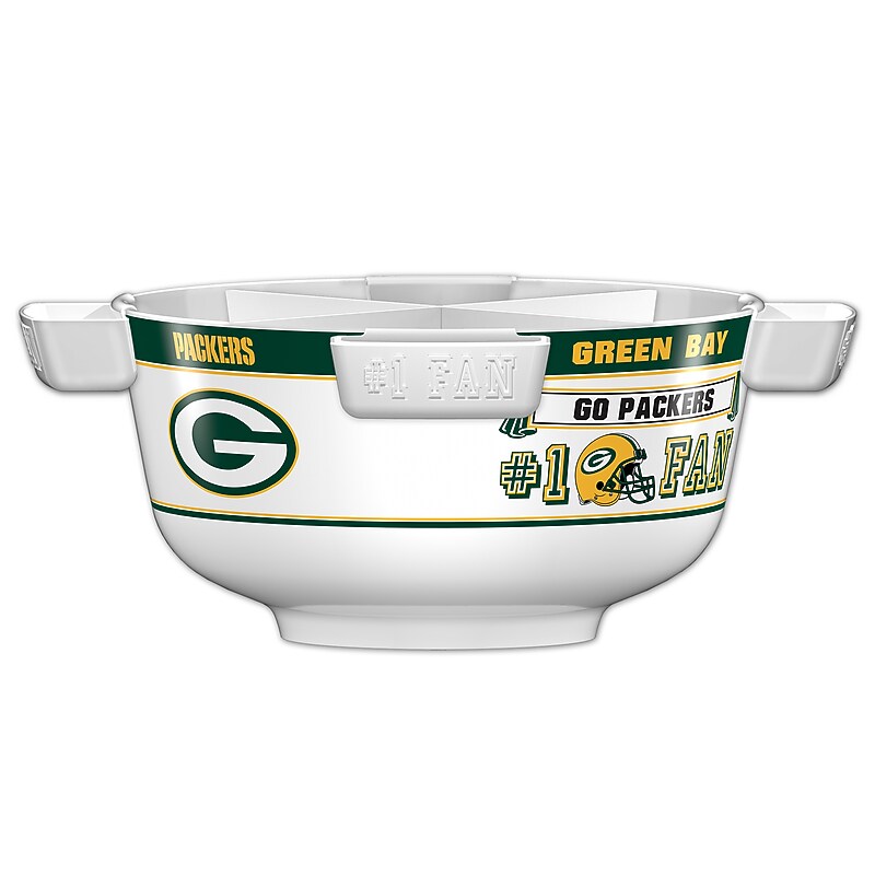 Fremont Die NFL Green Bay Packers Party Bowl Set 14.5" Round (617258032488) image 1
